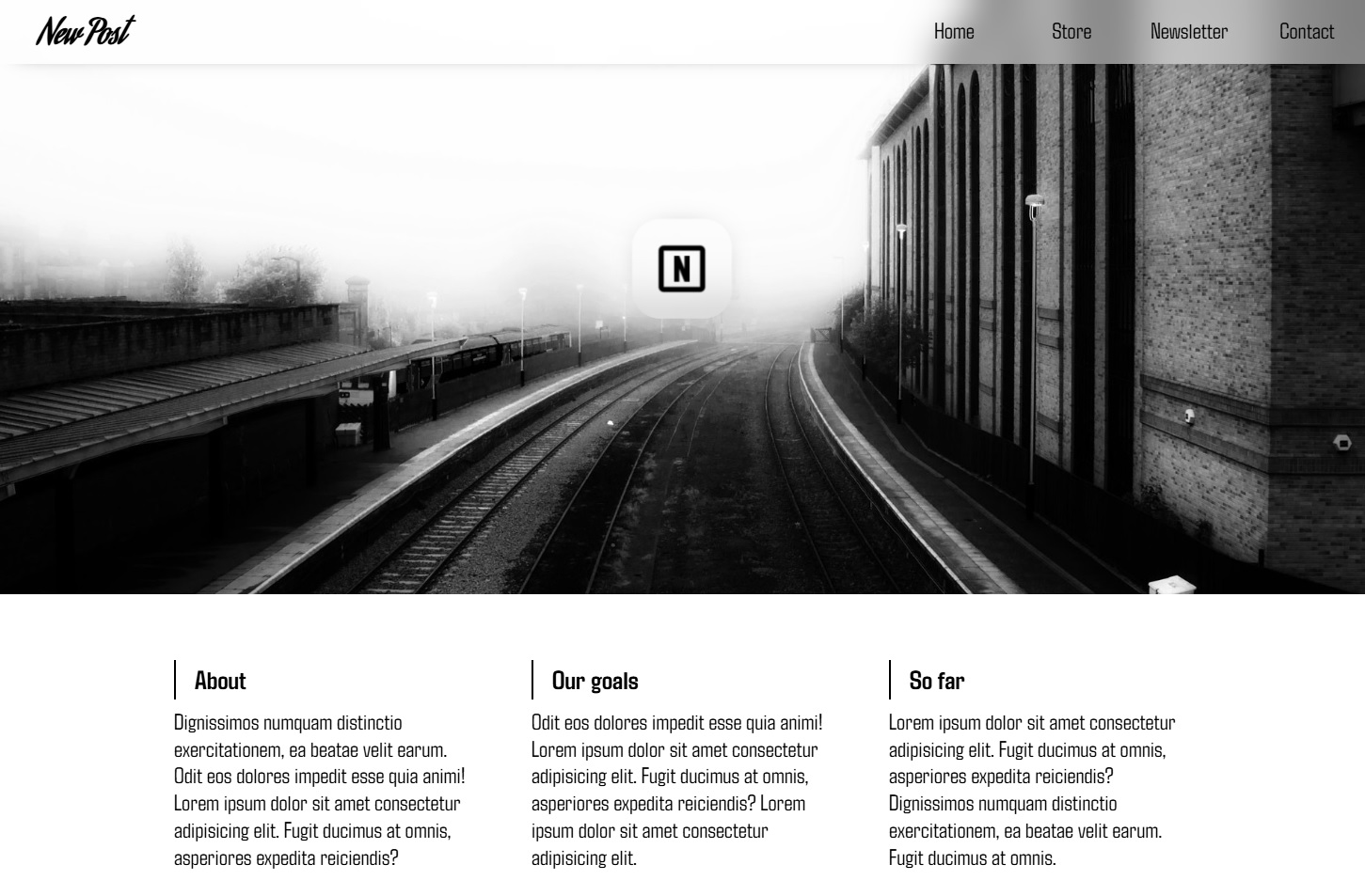 New post page preview